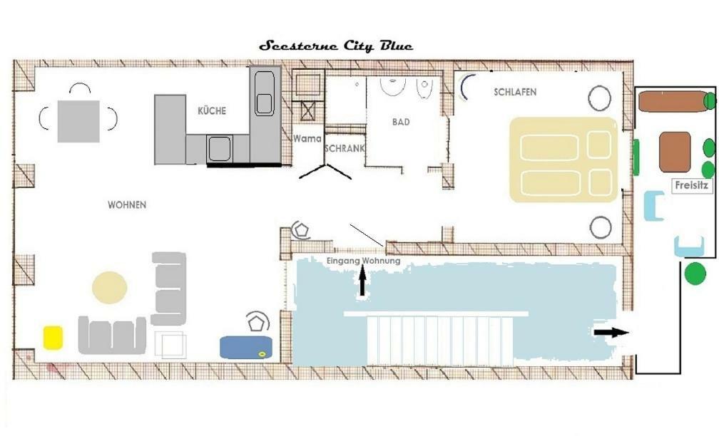 Seesterne City Leilighet Konstanz Eksteriør bilde